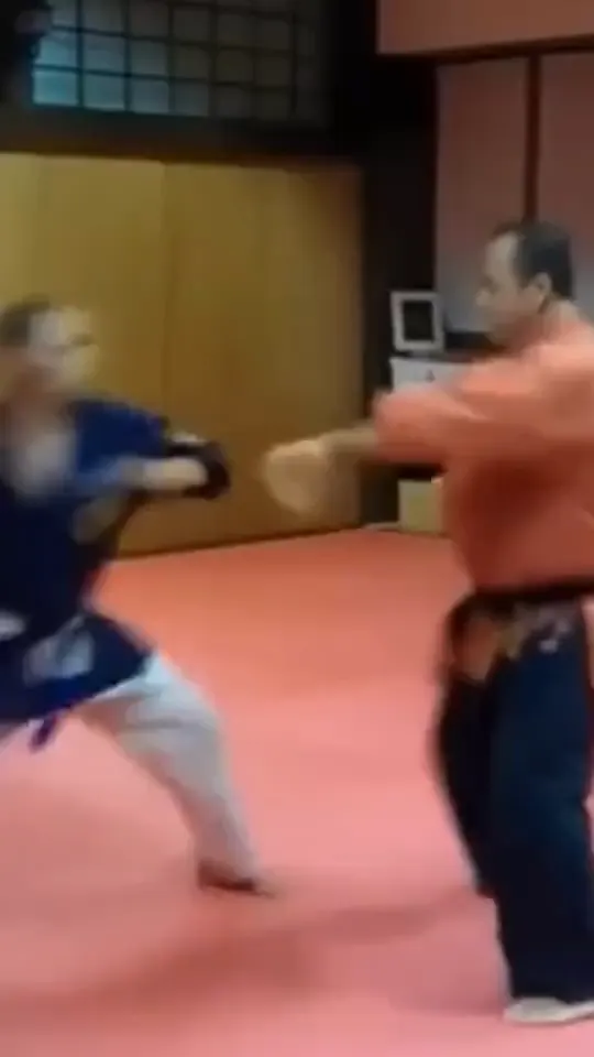 Video di filmati storici e di un seminario: maestri in giacca rossa mostrano le tecniche agli allievi